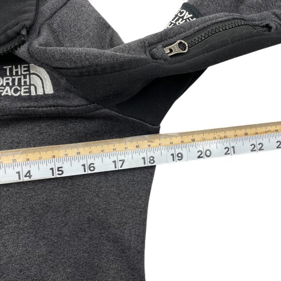 The North Face Gray Black Stretch Full Zip Training Running Jacket Women's Small - Picture 5 of 9